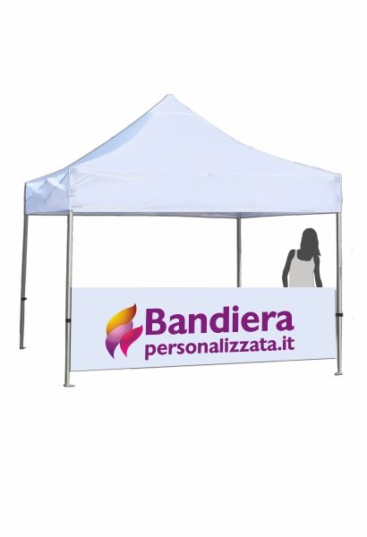 MEZZA PARETE GAZEBO TESSUTO BANDIERA